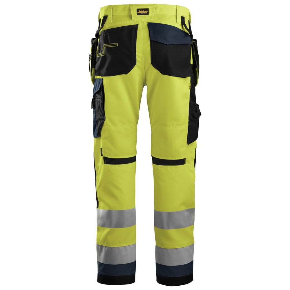 Snickers 6230 AllroundWork, Hi-Vis Trousers Holster Pockets+ CL2  Various Colours
