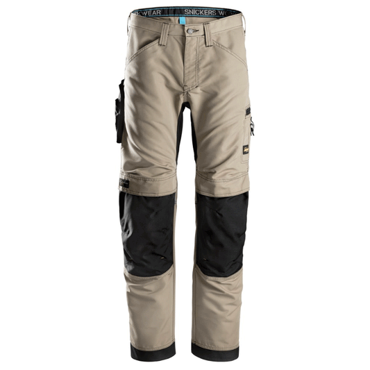 Snickers 6307 LiteWork 37,5® Work Kneepad Trousers Khaki/Black, 31" Waist 30" Leg-Snickers 92