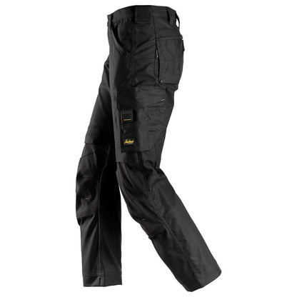 Snickers 6324  AllroundWork, Canvas+ Stretch Work Trousers+ Black
