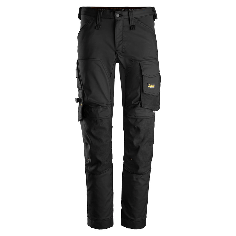 Snickers 6341 AllroundWork Stretch Kneepad Trousers Black, 41" Waist 30" Leg-Snickers 116