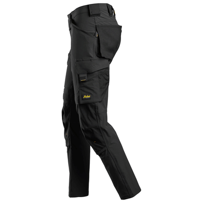 Snickers 6371 AllroundWork, Full Stretch Kneepad Trouser Black 33" Waist 32" Leg
