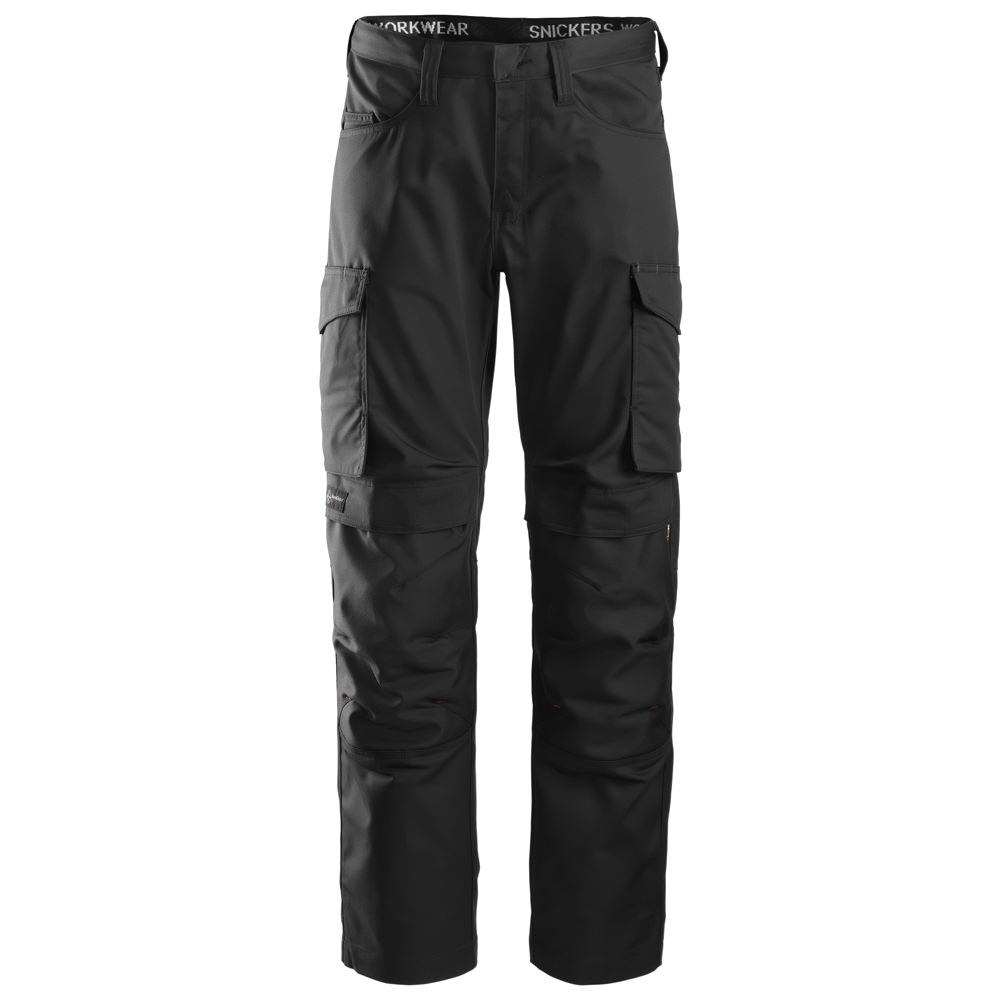 Snickers 6801 Service Trousers + Knee Pockets Black