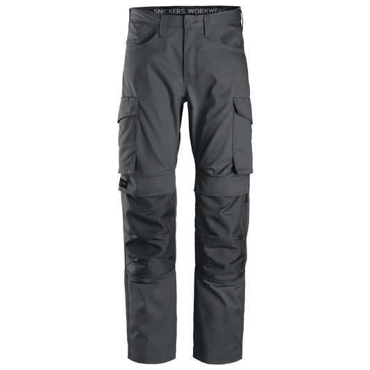 Snickers 6801 Service Trousers + Knee Pockets Steel Grey