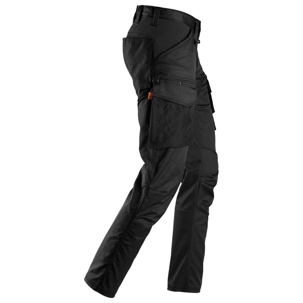 Snickers 6803 AllroundWork, Stretch Trousers without Knee Pockets Black, 31" Waist 28" Leg-Snickers 192