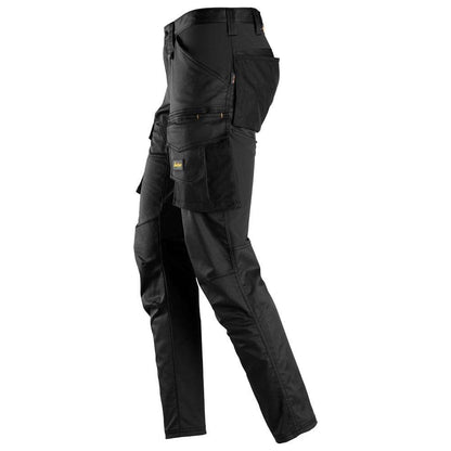 Snickers 6803 AllroundWork, Stretch Trousers without Knee Pockets Black, 31" Waist 28" Leg-Snickers 192