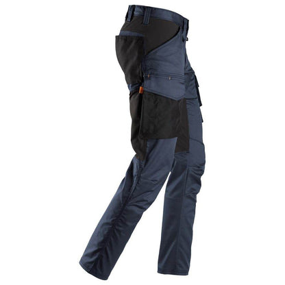 Snickers 6803 AllroundWork, Stretch Trousers without Knee Pockets Navy Blue, 35" Waist 30" Leg-Snickers 100