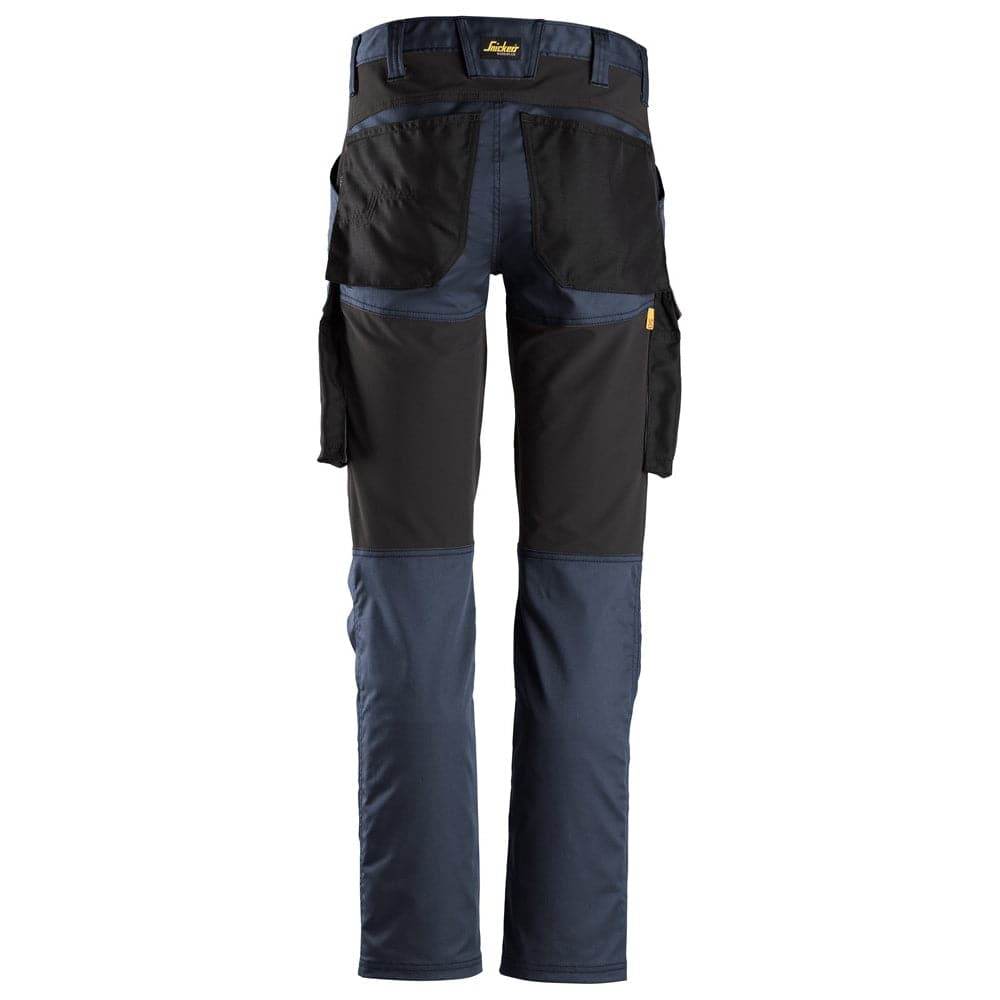 Snickers 6803 AllroundWork, Stretch Trousers without Knee Pockets Navy, 31" Waist 32" Leg-Snickers 46