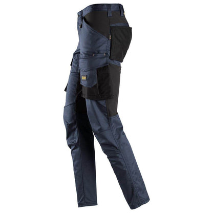 Snickers 6803 AllroundWork, Stretch Trousers without Knee Pockets Navy Blue, 35" Waist 30" Leg-Snickers 100