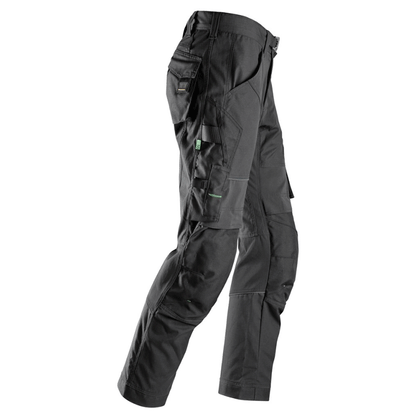 Snickers 6903 FlexiWork Stretch Kneepad Work Trousers Black 36" Waist 28" Leg - Snickers Size 204