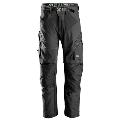 Snickers 6903 FlexiWork Stretch Kneepad Work Trousers Black, 44" Waist 30" Leg-Snickers 120