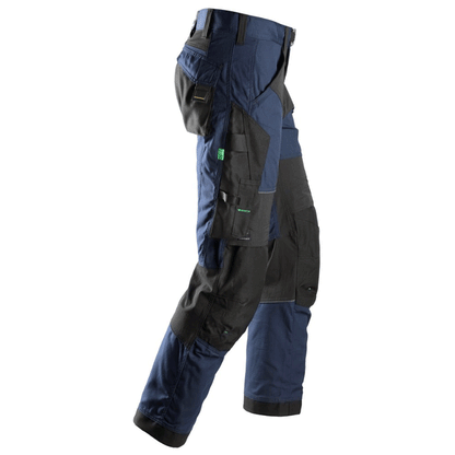 Snickers 6903 FlexiWork Stretch Kneepad Work Trousers Navy Blue, 33" Waist 32" Leg-Snickers 48
