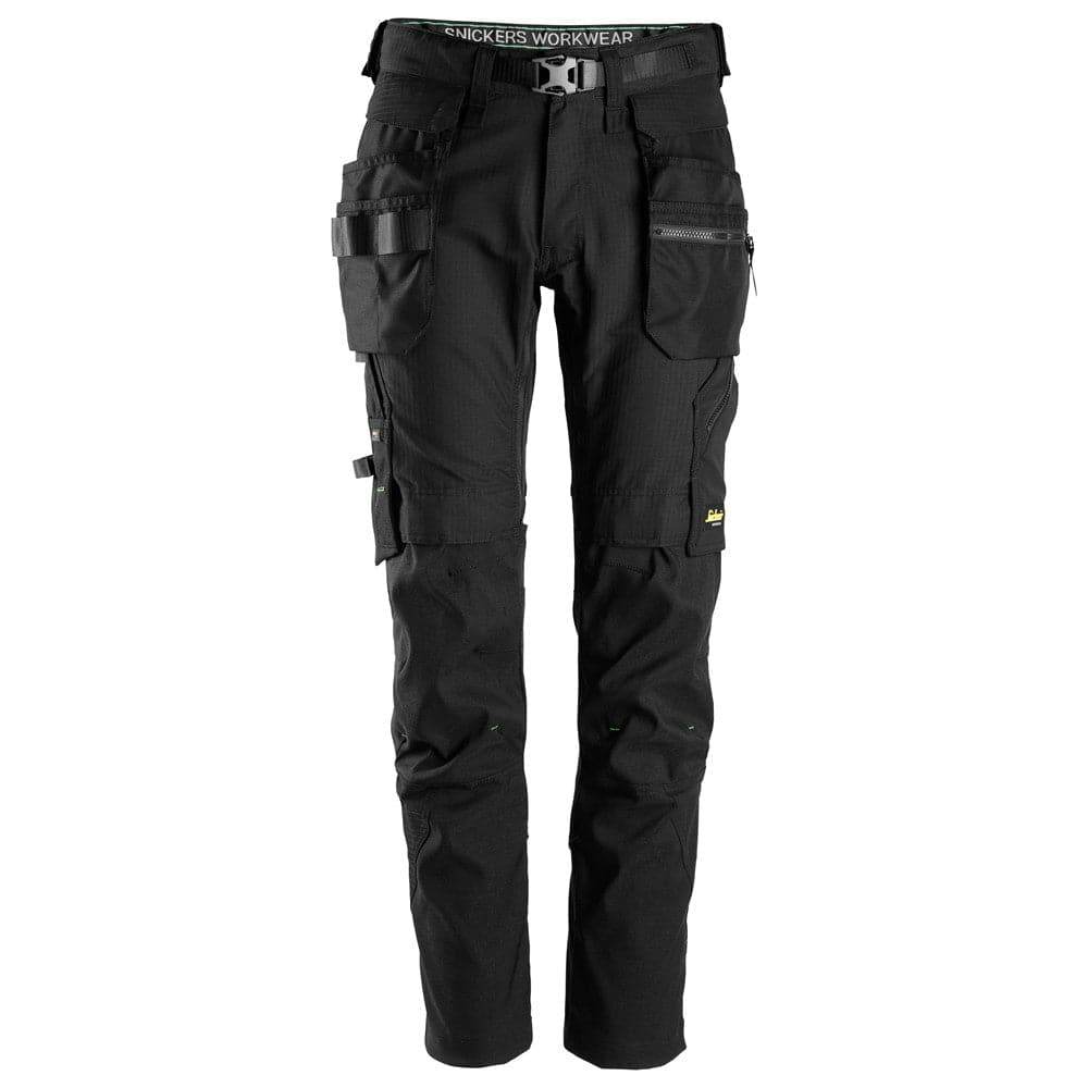 Snickers 6972  FlexiWork, Work Trousers+ Detachable Holster Pockets Steel Grey 36" Waist - 32" Leg