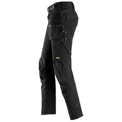 Snickers 6972 FlexiWork, Work Trousers+ Detachable Holster Pockets Black, Waist 33" Leg 30"-Snickers Size 92