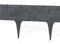 Lawn Edging, Plastic Palisade Slate Effect, 2.38m, Gray