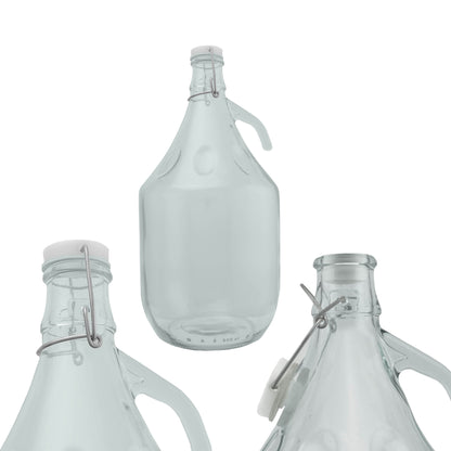 Glass Demijohn 5L With Swing Top Cap