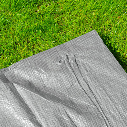Gray S-Grade Tarpaulin 2m x 4m