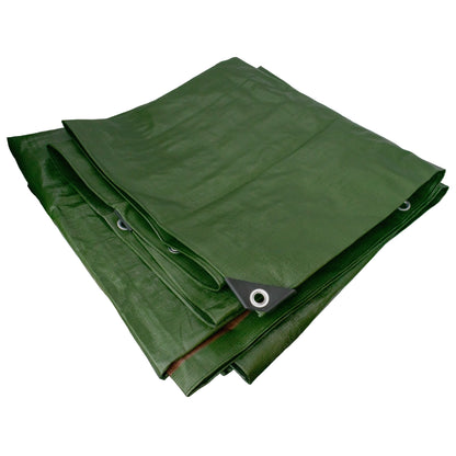 Green/Brown L-Grade Tarpaulin 2m x 3m