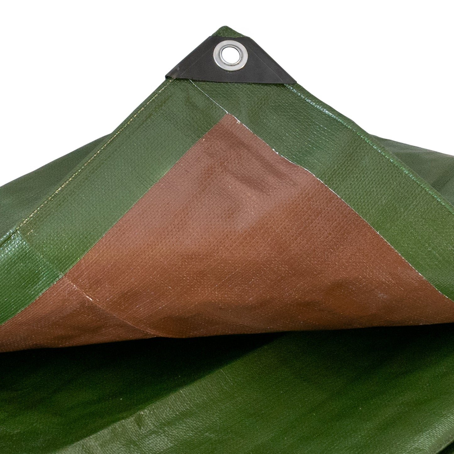 Green/Brown L-Grade Tarpaulin 4m x 4m