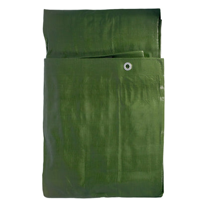 Green/Brown L-Grade Tarpaulin 6m x 10m