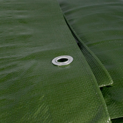 Green/Brown L-Grade Tarpaulin 6m x 8m