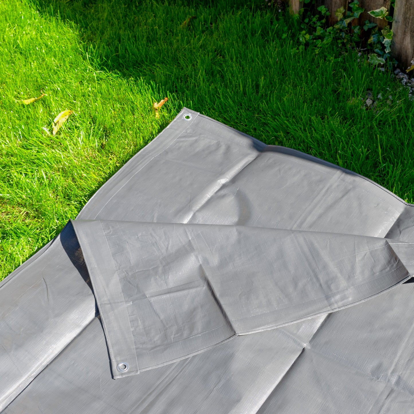 Grey L-Grade Tarpaulin 4m x 5m