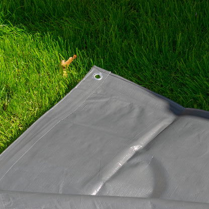 Grey L-Grade Tarpaulin 2m x 2m