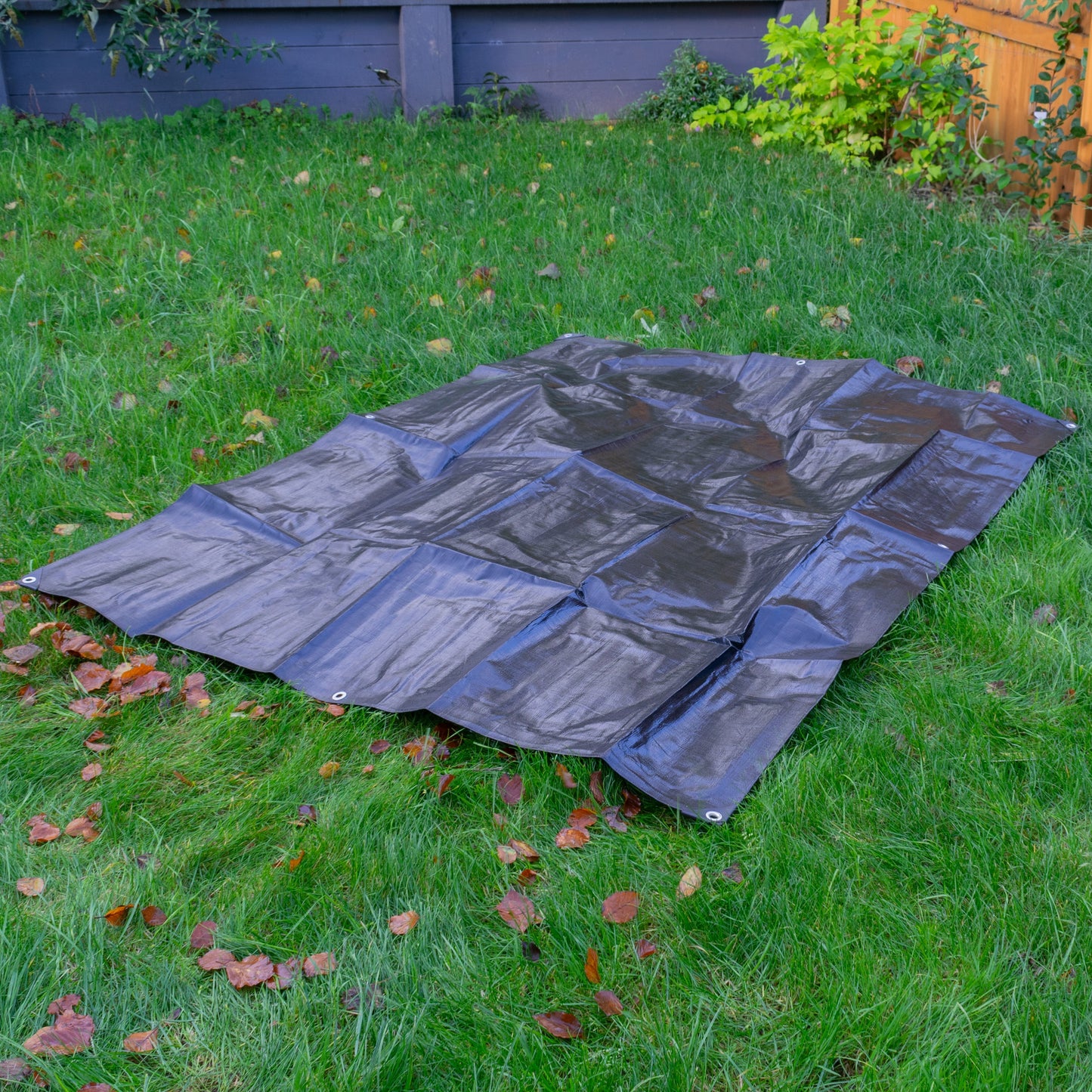 Black/Silver L-Grade Tarpaulin 1.5m x 2m
