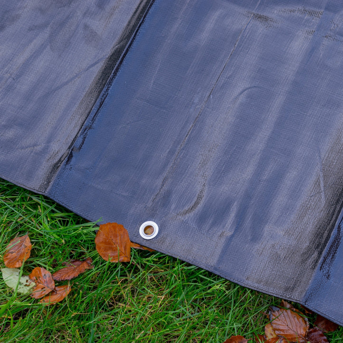 Black/Silver L-Grade Tarpaulin 5m x 6m