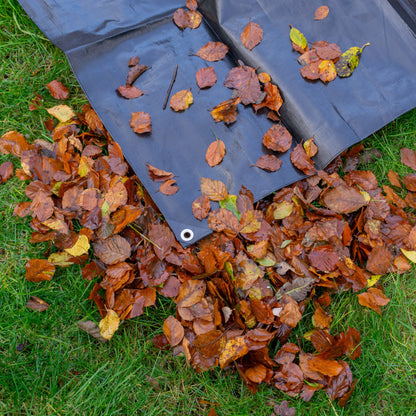Black/Silver L-Grade Tarpaulin 5m x 6m