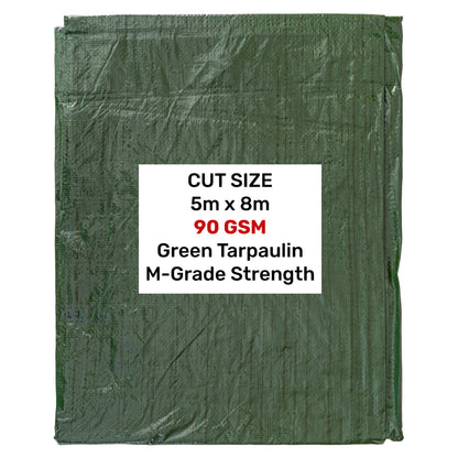 Green M-Grade Tarpaulin 5m x 8m