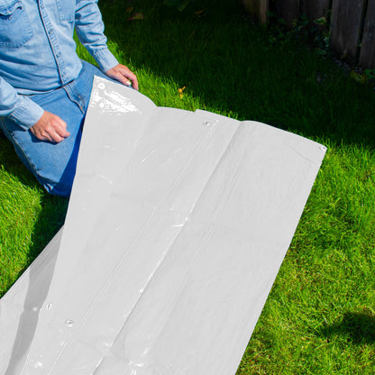 White M-Grade Tarpaulin 5m x 6m