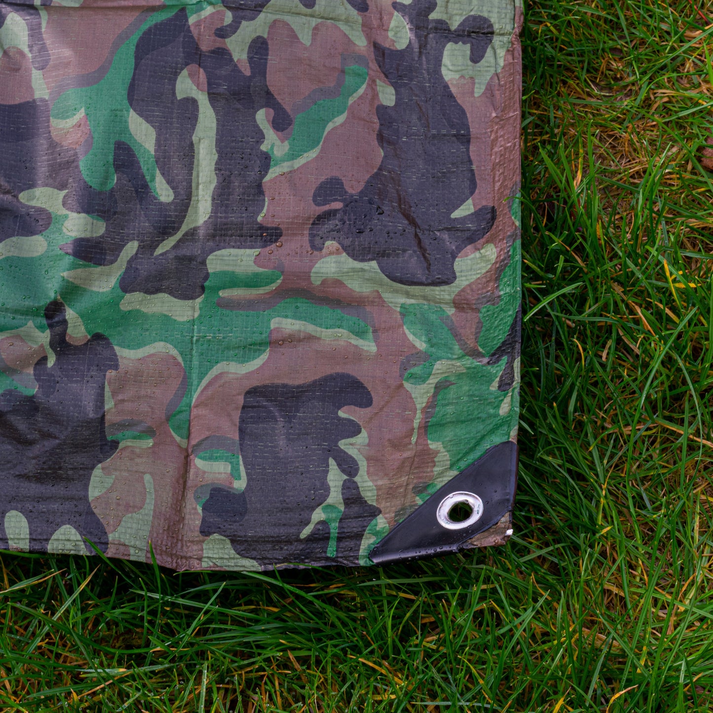 Camouflage M-Grade Tarpaulin 6m x 12m BRADAS