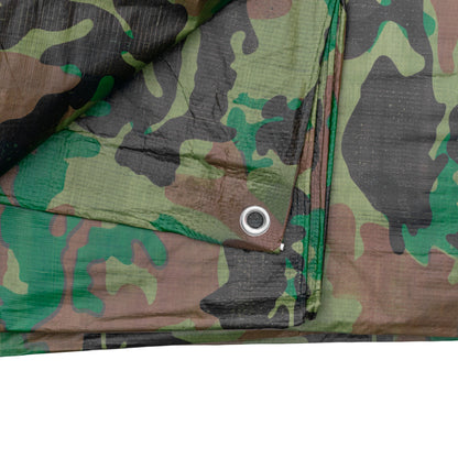 Camouflage M-Grade Tarpaulin 3m x 3m