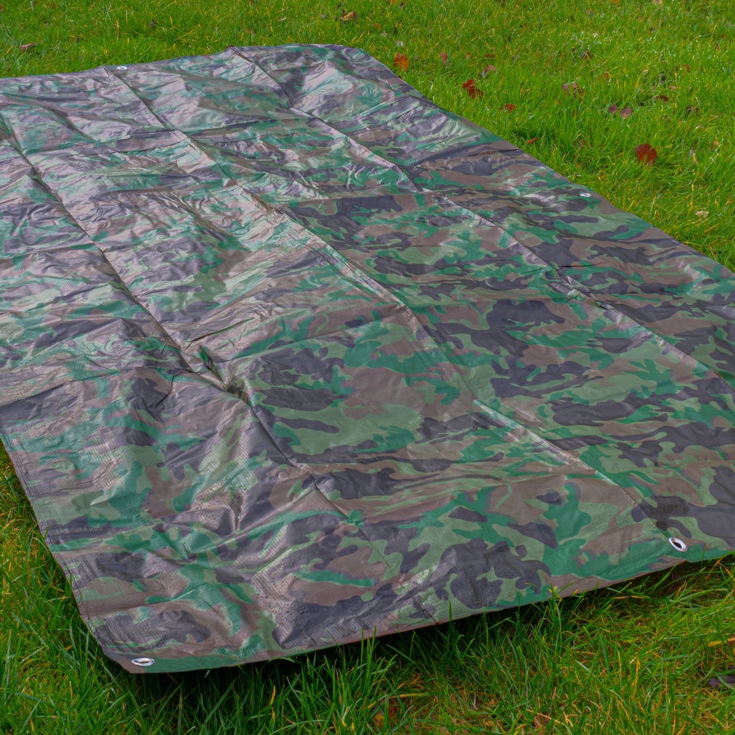 Camouflage M-Grade Tarpaulin 2m x 2m