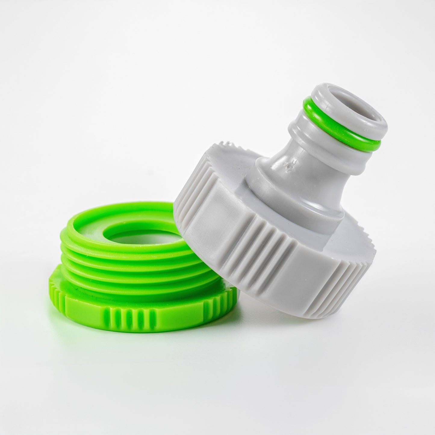 Female Tap Connector 3/4" or 1/2" BSP Female, Green/Gray