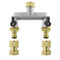 Two Way Tap Splitter Brass 3/4" BSP with Quick Connect and Hose Fittings