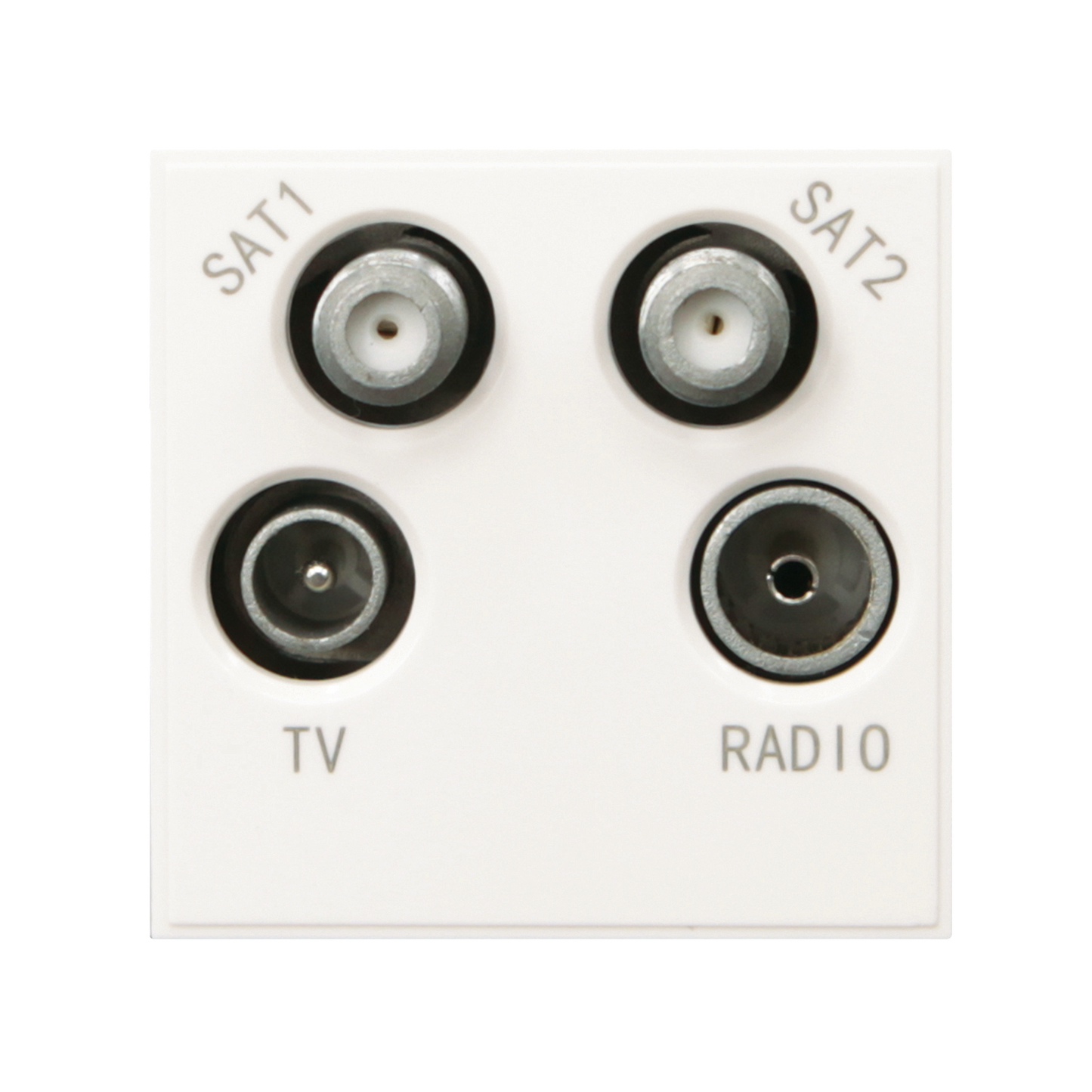 Caradok Satellite1 + Satellite2 + Radio + TV 50x50, White