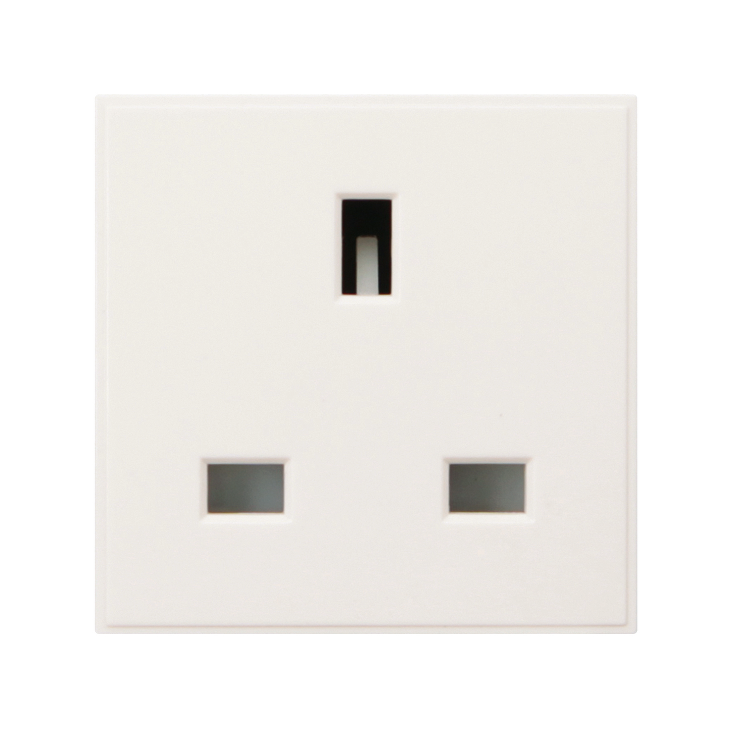 Caradok 13A Socket 50x50, White