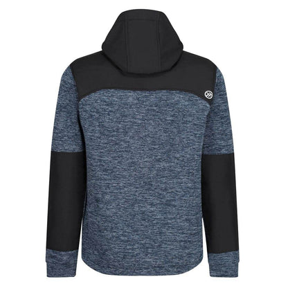 Regatta TRF624 Heist Hybrid Hooded Jacket Blue Wing Marl/Black Medium