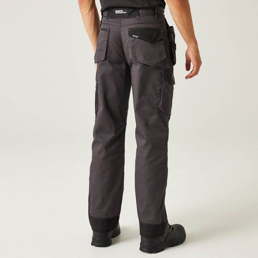 Regatta TRJ387 Incursion Holster Pocket Trousers Iron 28" Waist / Long Leg