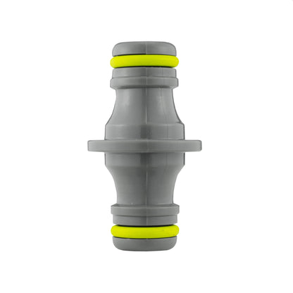 IBC 2” S60X6 Cap with Threaded Hose Fitting, Double Male and Hose Connector Lime