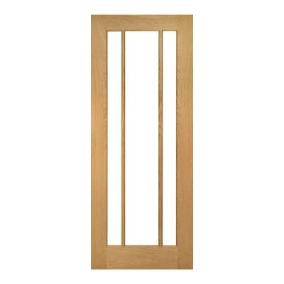 Norwich Oak Unfinished Bevelled Glaze Internal Door - All Sizes