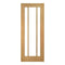 Norwich Oak Unfinished Bevelled Glaze Internal Door - All Sizes