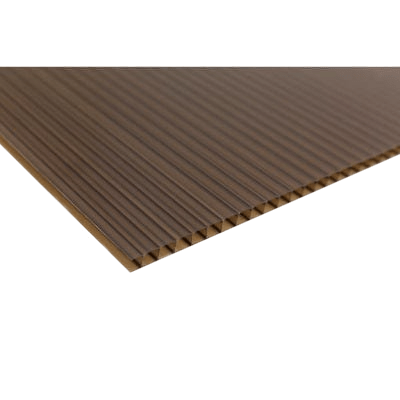 Twinwall Polycarbonate Sheet Bronze 4500mm x 1250mm x 10mm