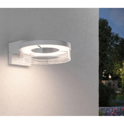 Outdoor 230V Capera Motion Detector LED Exterior Wall Light - White