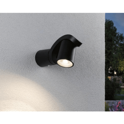 Outdoor 230V Cuff Motion Detector LED Exterior Wall Light - Anthracite