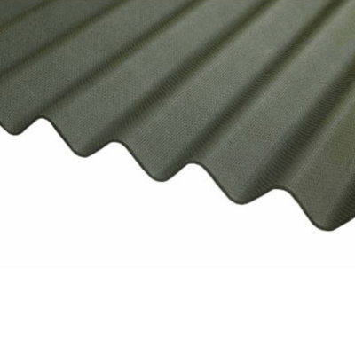 Corrugated Bitumen Roof Sheet Green 2m x 930mm x 2.2mm