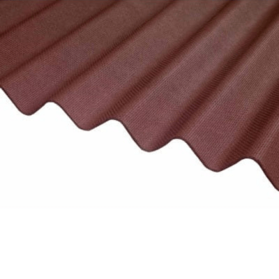 Corrugated Bitumen Roof Sheet Red 2m x 930mm x 2.2mm