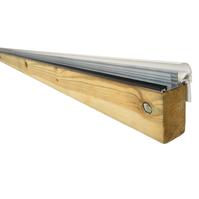 Capex Snap Down Gable End Finishing Profile and Glazing Bar (10-25mm) 6m - White