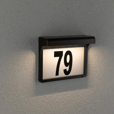 Dayton II Solar House Number Luminaire IP44 3000K